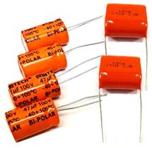4 Capacitor Bipolar 47x100 e 2 Capacitor Poliester 6m8 250v
