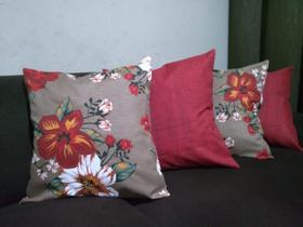 4 Capas Almofadas Lindas Decorativas Sala Sofá Ziper Oculto