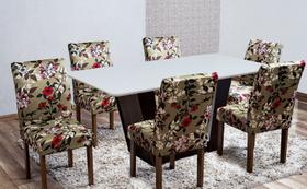 4 Capas Estampada Pra Cadeira De Jantar Malha Elastano