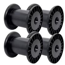 4 Carretel Bobina Plástica N5 18cm Enrolar Fios E Fitas