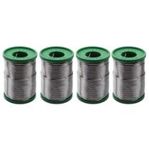 4 Carretel Estanho P/ Solda 40x60 Com Fluxo 1mm 250g Cobix