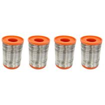 4 Carretel Estanho P/ Solda Fluxo Ra 0,5mm 250g Cobix