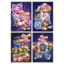 4 Cartaz Decorativo Tema Festa Patrulha Canina Heróis 2 4 Cartaz Decorativo Tema Festa Patrulha Canina Heróis 2