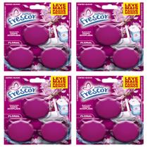 4 Cartelas x 3 BLOCOS Tablete Sanitário 45g para CAIXA ACOPLADA TRIPLO Novo Frescor Kit 12 Unidades 4 Cartelas x 3 BLOCOS Tablete Sanitário 45g para CAIXA ACOPLADA TRIPLO Novo Frescor Kit 12 Unidades