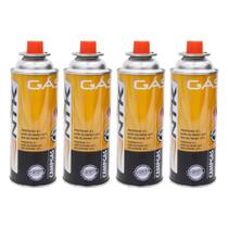 4 Cartuchos de gás Refil Gas NTK Campgas Para Fogareiros E Maçaricos - Nautika