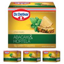 4 CHÁ ABACAXI COM HORTELÃ 10 Gramas DR. OETKER