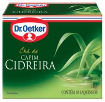 4 chá de capim cidreira 10 gramas - dr. oetker