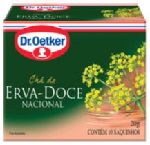 4 chá de erva doce 20 gramas dr. oetker
