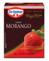 4 chá de morango 30 gramas dr. oetker