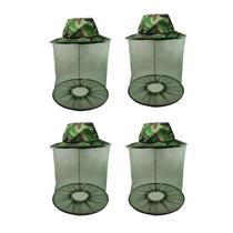 4 Chapeu Mosquiteiro Para Pesca Proteção Camping Trilha Pescaria Esporte 4 Chapeu Mosquiteiro Para Pesca Proteção Camping Trilha Pescaria Esporte