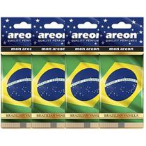 4 Cheirinho Pra Carro Aromatizador Areon Brazilian Vanilla 4 Cheirinho Pra Carro Aromatizador Areon Brazilian Vanilla