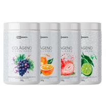 4 Colágenos Sabor 1 Limão 1 Tangerina 1 Morango 1 Uva 4 Colágenos Sabor 1 Limão 1 Tangerina 1 Morango 1 Uva