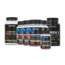 4 Colágenos Tipo II + Ômega 3 + Multivitamínico - Renova Be