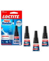 4 Colas Super Bonder Loctite Original Instantânea Multiuso 4 Colas Super Bonder Loctite Original Instantânea Multiuso