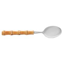 4 Colheres para Mesa Wolff Bambu Tulum de Aço Inox 20,5cm 4 Colheres para Mesa Wolff Bambu Tulum de Aço Inox 20,5cm
