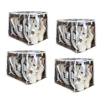 4 Colmeia Organizadora Para Tênis, Toalhas King Size - 40x30x30 - Plástico Grosso