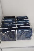 4 Colmeias Organizadoras de Calça Jeans (40x25x20) para Toalhas Guarda Roupas Gavetas