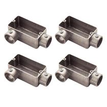 4 Condulete 1 Polegada LR Alumínio S/rosca S/placa Sieg 4 Condulete 1 Polegada LR Alumínio S/rosca S/placa Sieg