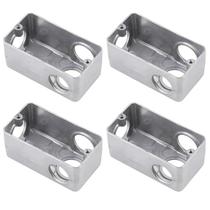 4 Condulete Múltiplo Modelo L Medida 1 1/4 Em Alumínio Sieg Prateado