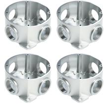 4 Condulete Redondo Múltiplo 1/2 Polegada Alumínio Sieg 4 Condulete Redondo Múltiplo 1/2 Polegada Alumínio Sieg