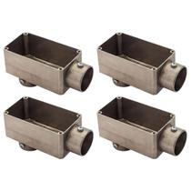 4 Condulete Tipo Lb Em Alumínio Sem Rosca Medida 2 1/2 Sieg Prateado 4 Condulete Tipo Lb Em Alumínio Sem Rosca Medida 2 1/2 Sieg Prateado