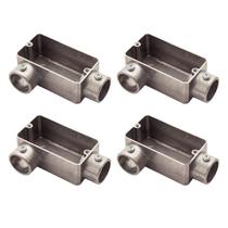 4 Condulete Tipo Lr Alumínio Sem Rosca Medida 1 1/2 Sieg 4 Condulete Tipo Lr Alumínio Sem Rosca Medida 1 1/2 Sieg