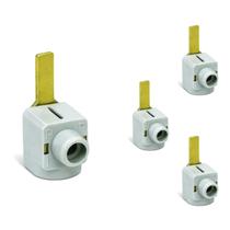 4 Conector Steck 1 Polo 80A Para Barramento 50mm 500V