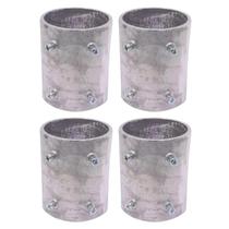 4 Conector Unidut Reto Sieg Medida 1 1/2 Em Alumínio