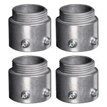4 Conectores Sem Rosca Reto Cônico Alumínio 2/2 Tramontina 4 Conectores Sem Rosca Reto Cônico Alumínio 2/2 Tramontina