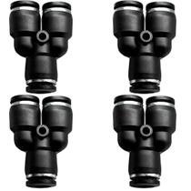 4 Conexão Emenda em Y Engate Rápido Pneumática Tubo 8mm 4 Conexão Emenda em Y Engate Rápido Pneumática Tubo 8mm