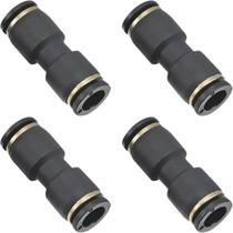 4 Conexão Emenda União Engate Rápido Pneumática Tubo 10mm 4 Conexão Emenda União Engate Rápido Pneumática Tubo 10mm