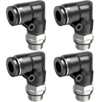4 Conexão Engate Rápido Cotovelo Rosca 1/8 Tubo 6mm 4 Conexão Engate Rápido Cotovelo Rosca 1/8 Tubo 6mm