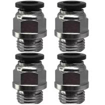 4 Conexão Pneumática Engate Rápido Reta Rosca 1/8 Tubo 6mm