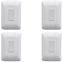 4 Conjunto Aria 4x2 1 Pulsador Campainha Vertical Tramontina