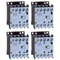 4 Contator Mini Weg 1NA 12A 220V/60Hz 190V/50Hz CWC012 Tripolar