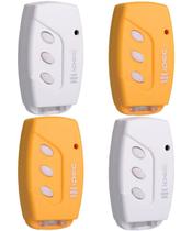 4 Controle Portão Eletronico Alarme 3 Canais 433,92mhz Code Learn com Clip de Fixação Garen Ppa Rcg Seg