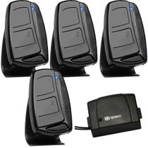 4 Controle Remoto 2 Canais Portão Alarme + 1 Tx Car Farol Carro Moto 12v