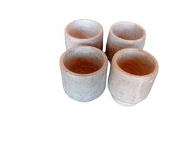 4 Copinhos em pedra sabão para cachaça, licor e vinho 4 Copinhos em pedra sabão para cachaça, licor e vinho