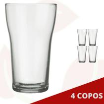 4 Copo de Vidro Boteco 200ML Transparente Nadir Cerveja Chopp