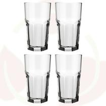 4 Copo de Vidro Bristol 200ML Nadir Café Água Eventos Drink