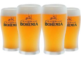 4 Copos P Chopp e Cerveja Bohemia - 340ml - Cervejaria Bohemia - Ambev Oficial