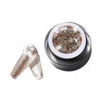 4 Cores Alto Flash Glitter Gel Unha Polonês Uv Embeber Fora Verniz Brilhante Platina Nail Art Laca