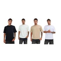 4 Cores Diferentes NOVIDADE Kit 3 Camisetas Básica Oversized Premium Streetwear