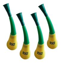 4 Corneta Vuvuzelas Buzina Brasil Copa Do Mundo Torcida