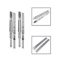 4 Corrediças Telescópicas 45cm Gaveta Trilho Zinca. 2 Pares