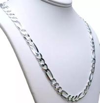 4 Correntes Masculina Banhada A Prata 3x1 60cm X 4mm, R 314