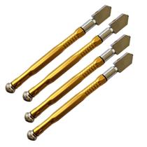 4 Cortadores De Vidro Espelho Profissional Reservatório Óleo