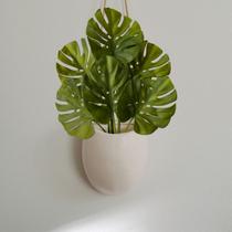 4 Costelas de Adão Artificiais Linha Premium Buque de Folhagem em Silicone Para Decoração de Casa e Apartamento - DE1625