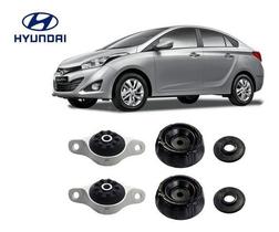 4 Coxim + Rolamento Dianteiro Traseiro Hyundai Hb20s 2012 2013 2014
