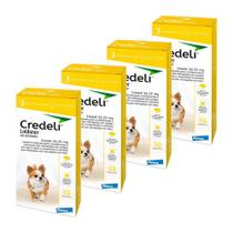 4 Credeli Antipulga Carrapato 56,25mg 1,3- 2,5kg 03 Cpr